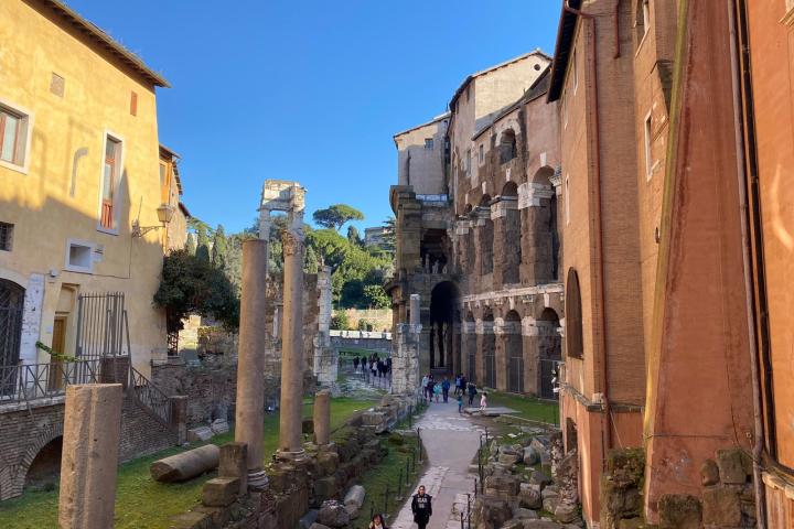 a castle sitting on the side of a building